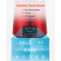 VEVOR Wasser Destillierer 1L/Std. 750 W Wasserdestilliergerät Destilliertes Wasser Edelstahl Distilleranlage, Rot Wasserdestillierapparat Borosilikatglas-Kanne Reinwasser Destillieren für Haushalt