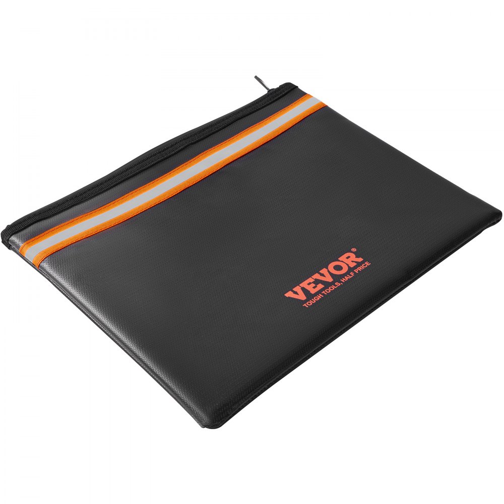 VEVOR Feuerfeste Wasserdichte Dokumententasche 330 x 255 x 10 mm, Feuerfeste Geldtasche, Brieftasche, Große Kapazität Aktentasche Geldaufbewahrung Dokumente / Geld / Pass / Bankdatei / Bargeld usw.