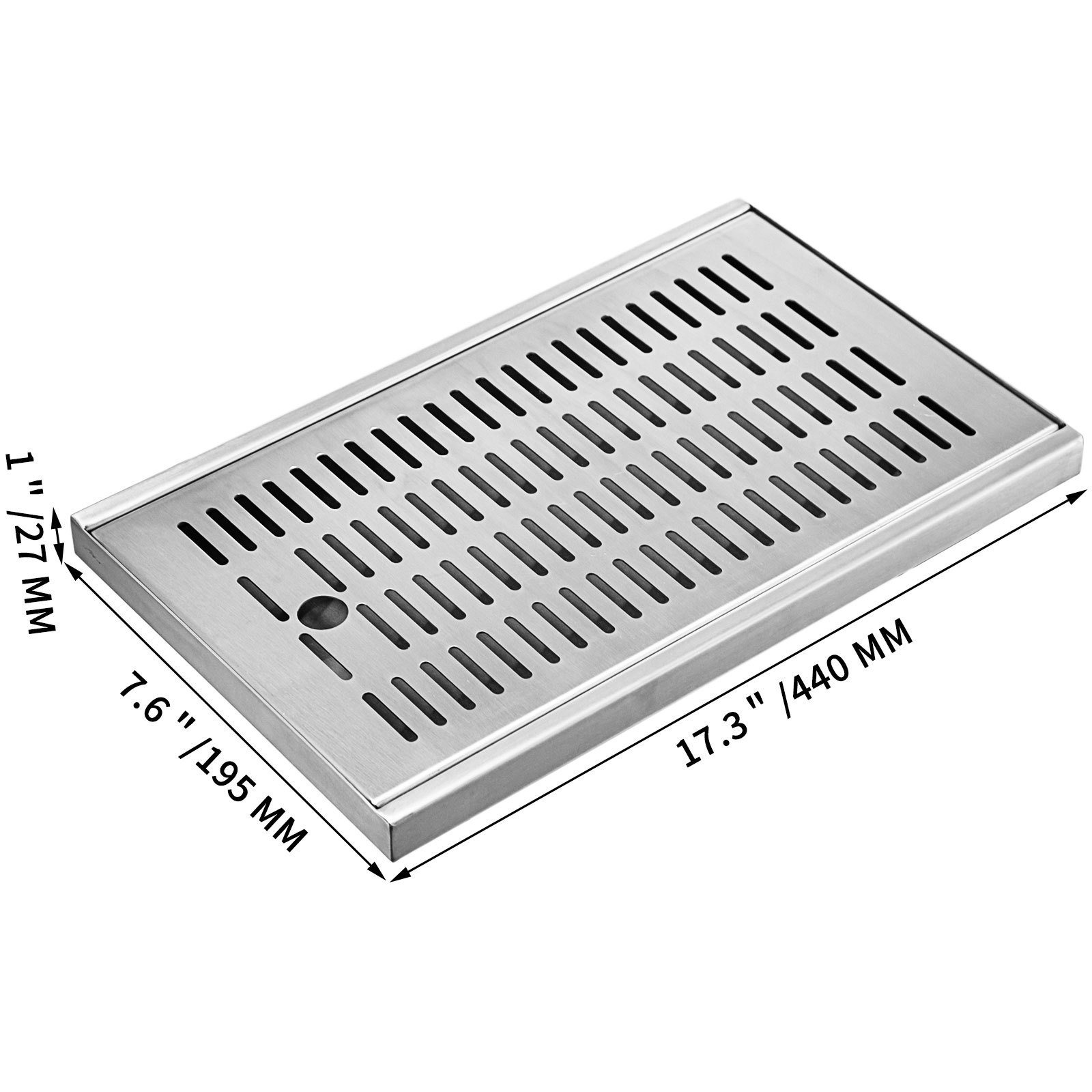 Vevor Tropfblech Zum Auflegen 440x195x27 Mm Edelstahl Tropfblech Zapfanlage