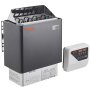 VEVOR Saunaofen, 6 kW, 400 V, 3N tragbarer Saunaofen für drinnen & draußen mit 3-Stunden-Timer, digitaler Regler für 5–9 m³ großes Zuhause, gewerbliche Nutzung in Hotel-Spa-Duschen, max. 110 °C