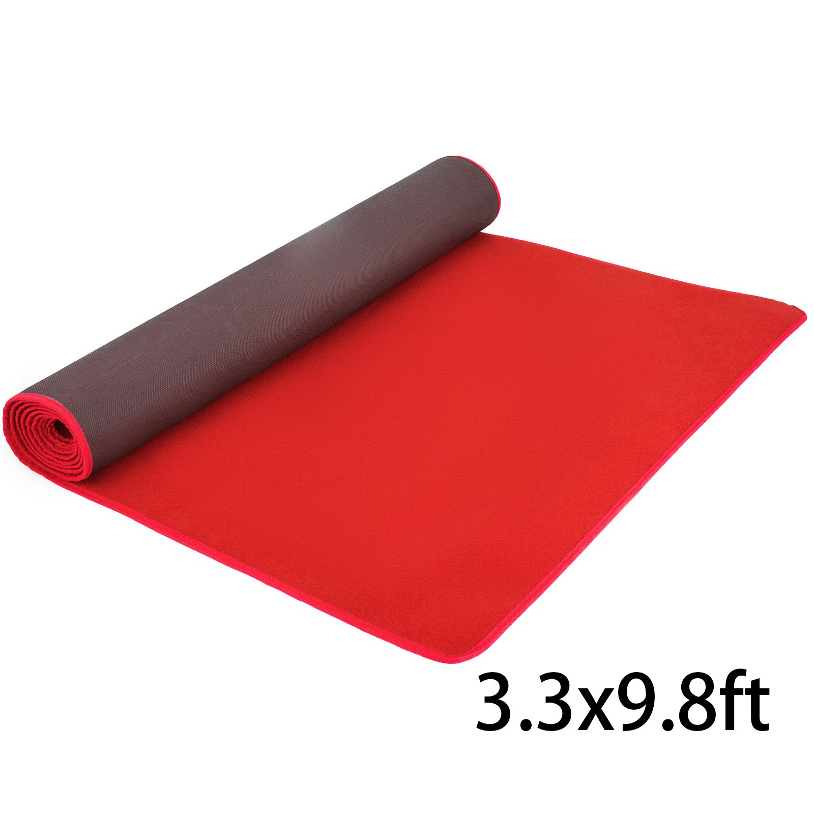 9.8ft Roter Rot Teppich Eventteppich Anpassende Größe Innen-/außenbereich