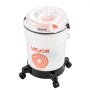 VEVOR Cyclone Dust Separator Kit, 19 L Bucket Compact Dust Collector, 50.8-63.5 mm for Woodworking & Shop Wet/Dry Vacuums, with 90 cm Hose, Elbow Adapter, Portable Casters, Translucent PP