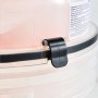 VEVOR Cyclone Dust Separator Kit, 19 L Bucket Compact Dust Collector, 50.8-63.5 mm for Woodworking & Shop Wet/Dry Vacuums, with 90 cm Hose, Elbow Adapter, Portable Casters, Translucent PP