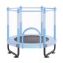 VEVOR Kindertrampolin Outdoor-Trampolin mini Freizeittrampolin 1545 mm für Kleinkinder mit Sicherheitsnetz & Basketballkorb, Geburtstagsgeschenk Weihnachtsspielzeug für Kinder ab 3 Jahren Blau