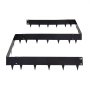 VEVOR Galvanized Steel Landscape Edging, 6-Pack 1016 x 207 mm Metal Edging for Landscaping with Gloves, Easy-to-Install, Heavy Duty Metal Garden Edge Border for Flower Bed, Yard Pathway