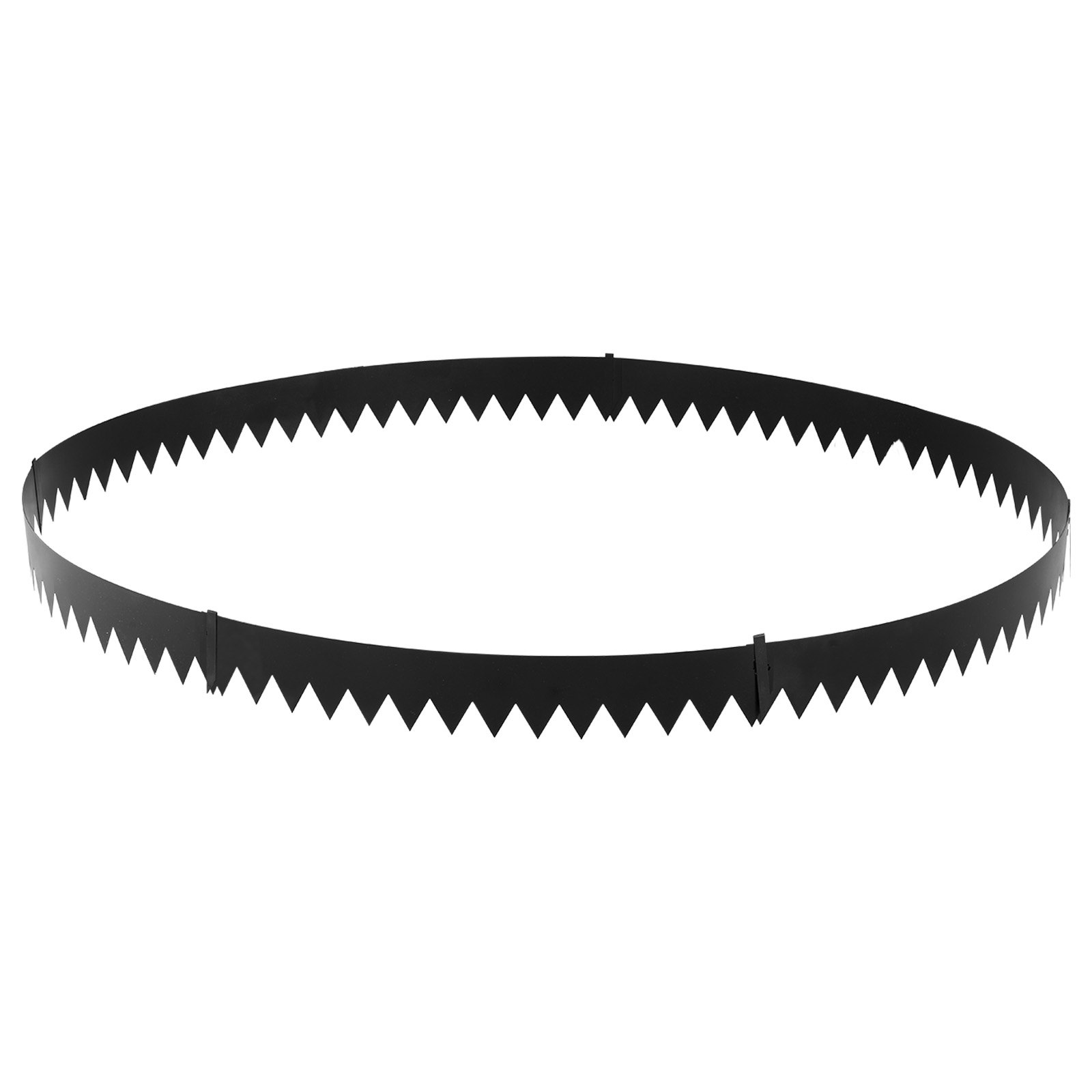 VEVOR Rasenkante 6er-Pack 1016x152 mm, Beeteinfassung mit 6 Befestigungsclips, Rasenbleche aus Verzinktem Stahl, Mähkante, Metall Palisade, Beetumrandung für Blumenbeete & Gartenwege, Schwarz