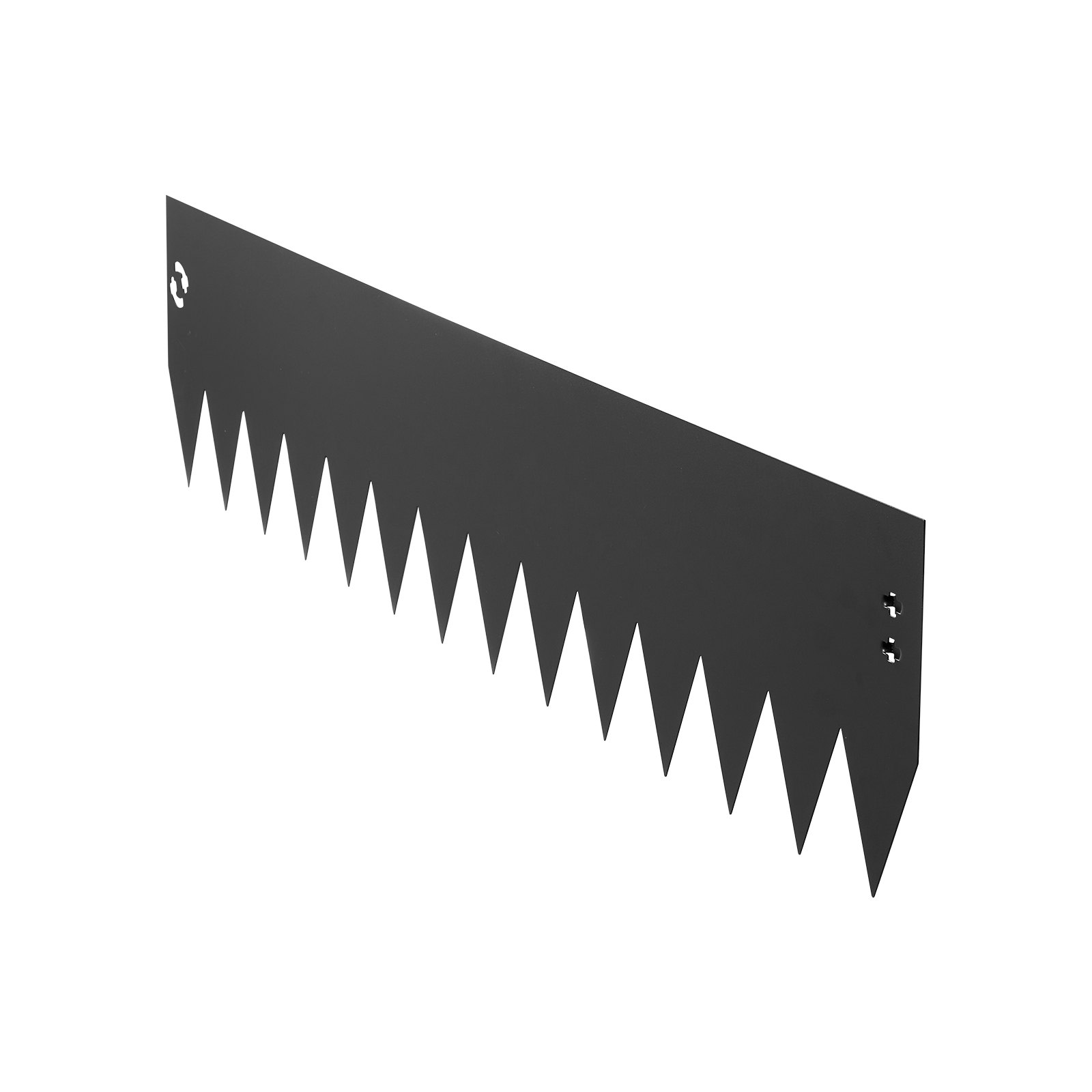 VEVOR Rasenkante 6er-Pack 1016x203 mm, Beeteinfassung mit 6 Befestigungsclips, Biegsame Rasenbleche aus Verzinktem Stahl, Mähkante, Palisade Beetumrandung für Blumenbeete & Gartenwege, Schwarz