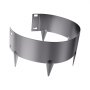 VEVOR Rasenkante, 5er-Set, 990x207x1,5 mm, rostbeständige Beeteinfassung aus Metall, Beetumrandung, Raseneinfassung, einfach zu installieren, Trennwand für Blumenbeete, Hofwege Dunkelgrau