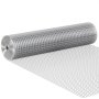 VEVOR Drahtgeflecht 610mmx7,62m Volierendraht 19 Gauge Maschendrahtzaun, Feuerverzinkte Maschendrahtrolle 12,7x12,7mm Maschenweite Maschendraht für Kaninchenkäfige Kleine Nagetiere