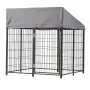 VEVOR Outdoor Dog Kennel, 1.12 x 1.15 x 1.25 m  Large Dog Kennel with Secure Lock, Outside Dogs Enclosures with UV-Resistant & Waterproof Roof Cover, Heavy Duty Pet Crate Cage Run for Large Dogs