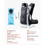 VEVOR Trinkrucksack 15 L isolierter Rucksäcke mit 3 L TPU-Wasserblase Laufrucksack Wanderrucksäcke für Radfahren Laufen Ausflug Schwarz, Hydro-Wasser-Tagesrucksack für Männer und Frauen