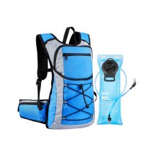 VEVOR Laufrucksack Trinkrucksack 3L Laufen TPU Fahrradrucksack Wandern Blau