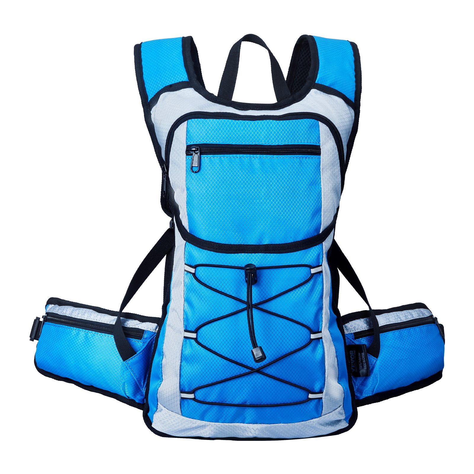 VEVOR Laufrucksack Trinkrucksack 3L Laufen TPU Fahrradrucksack Wandern Blau