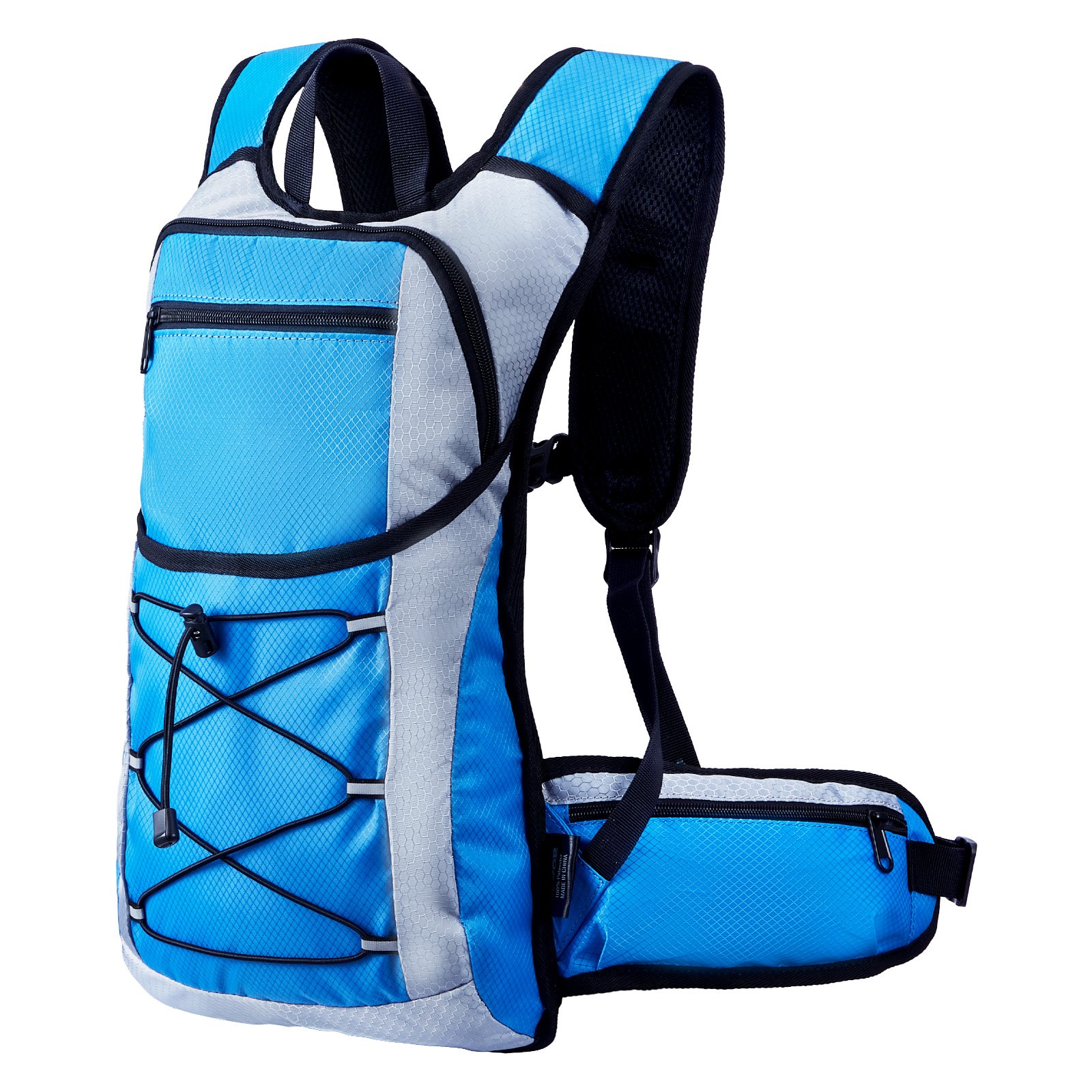 VEVOR Laufrucksack Trinkrucksack 3L Laufen TPU Fahrradrucksack Wandern Blau