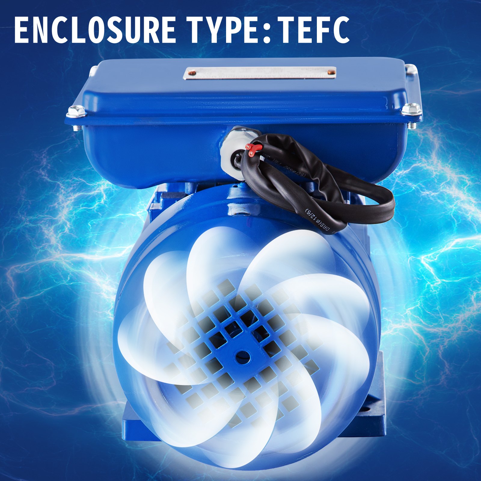 Vevor Asynchronmotor 1420 U/min Elektromotor Drehstrommotor B3 0,37 Kw 1 Phase