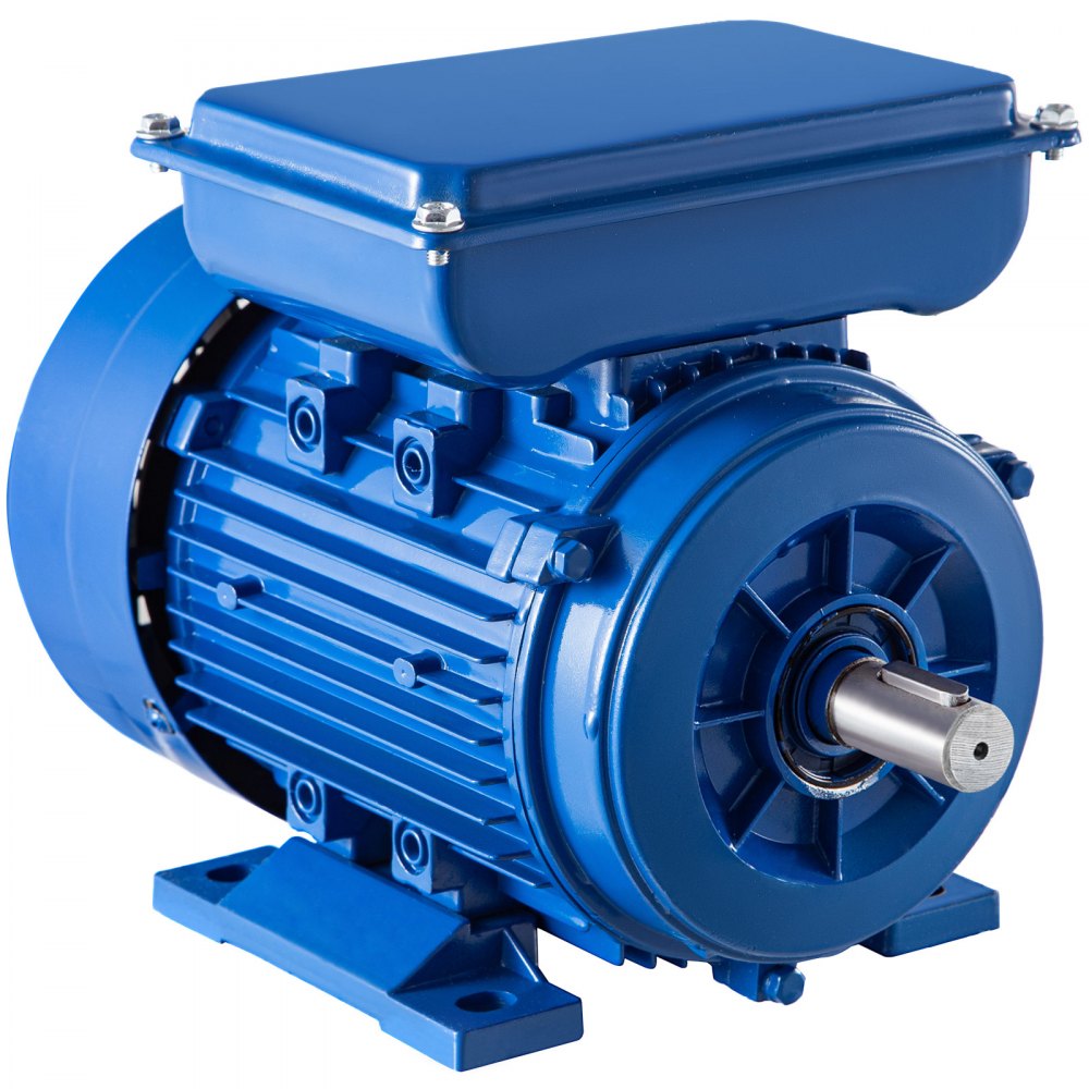 Vevor Elektromotor 1 Phase 220 V Asynchronmotor 0,55 Kw 1430 U/min B3 40 Mm