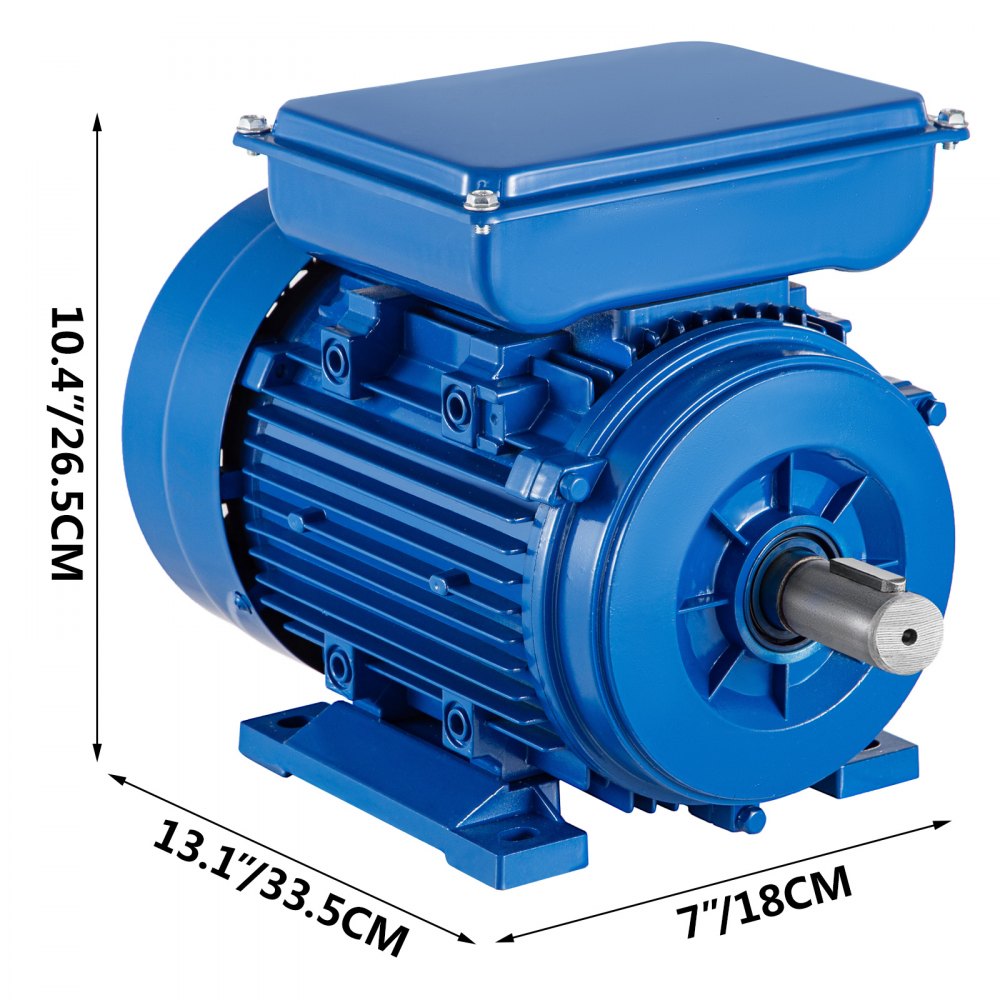 Vevor Asynchronmotor 2850 U/min Elektromotor Drehstrommotor B3 1,5 Kw 1 Phase