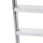 VEVOR Poolleiter Edelstahl 120 kg, 3-stufige Treppe mit Doppeltem Handlauf, Rutschfeste Stufen, Sicherheitsleiter für Ein- & Ausstiege von ca. 122 bis 137 cm Unterflur-Pool, 655x600x1580 mm