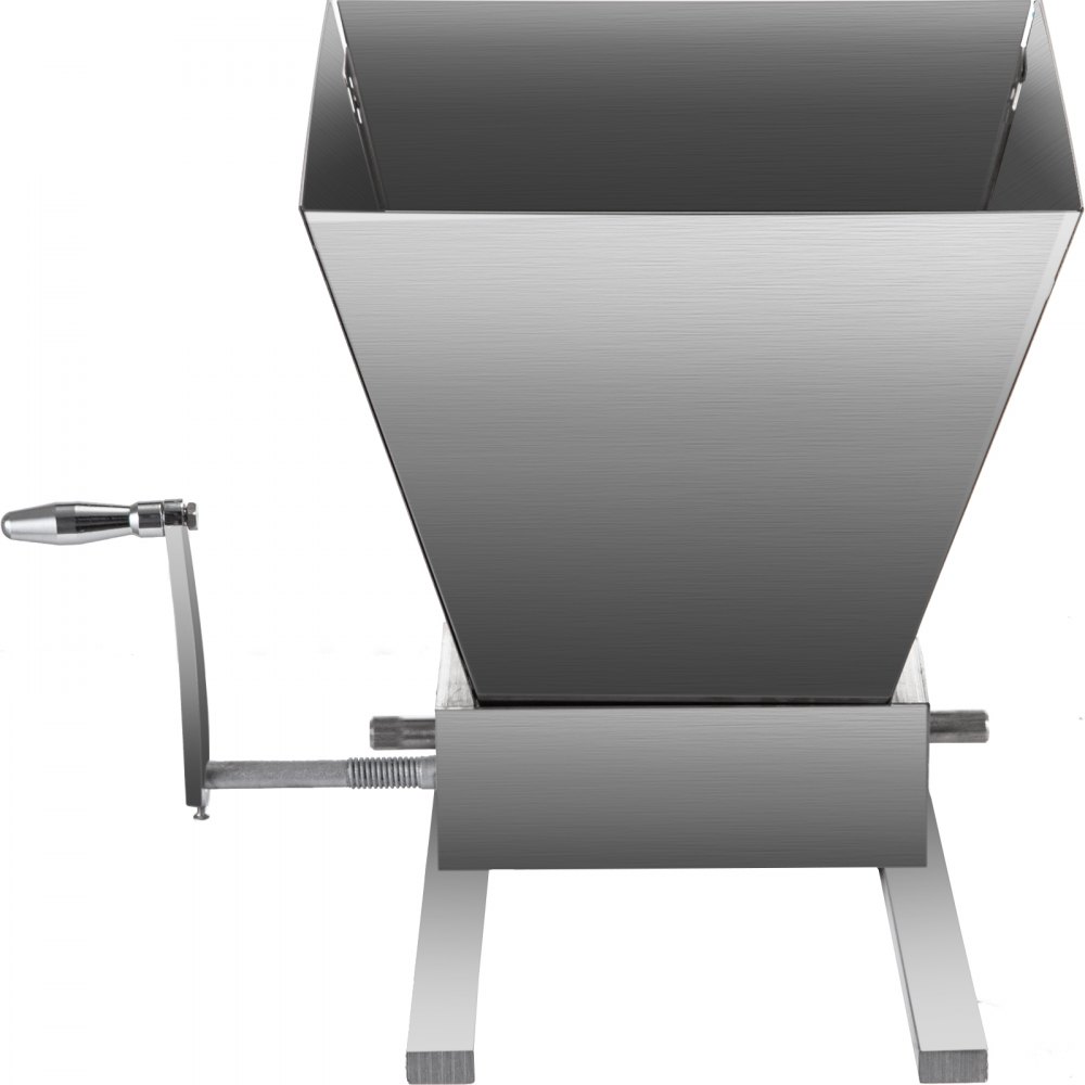 VEVOR Schrotmühle Malzmühle Mehl Mühle Manuell Heimbrauer Schrotmühle 5 kg Manuell Malzmühle mit 4 x Trichter Getreide Schrotmühle