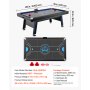 VEVOR Airhockeytisch 226 x 127 x 82 cm mit Elektronischem Punktesystem für Familienabende, Keller und Zuhause, Gleichmäßige Luftzirkulation, LED-Beleuchtung, Eckenschutz und Verstellbare Füße