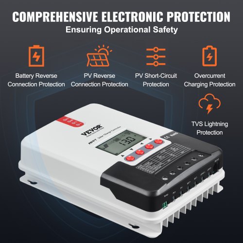 CMG WPC Solarladeregler 20 A – 12/24 V Automatisch Mit LCD & USB-Ausgang Für Solaranlagen
