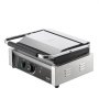 VEVOR kommerzieller Panini-Grill, 2,2 kW elektrischer Sandwich-Panini-Maker, Sandwichpresse Edelstahl, Panini-Grill mit Temperaturregelung & 36 x 23 cm großer voll gerillter Emaille-Platte