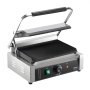 VEVOR kommerzieller Panini-Grill, 2,2 kW elektrischer Sandwich-Panini-Maker, Sandwichpresse Edelstahl, Panini-Grill mit Temperaturregelung & 36 x 23 cm großer voll gerillter Emaille-Platte