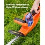 VEVOR Elektrische Heckenschere, 1200 U/min, Heckentrimmer für niedrige Äste, 20 V 2 A Akku, Elektroheckenschere mit 51 cm Dual-Action-Klinge & sicherem Design, Gartenschere für die Rasenpflege im Hof