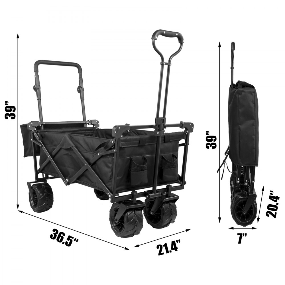 Bollerwagen Faltbar Handwagen Faltbar Schwarzgerätewagen Transportartmit Dach