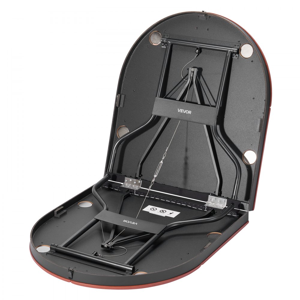 VEVOR klappbarer Pokertisch für 8 Spieler (183 cm) Kasino-Freizeittisch mit gepolsterten Schienen & Getränkehaltern, ovale tragbare Spieltische mit Filz- und Metallbeinen, Texas Hold’em Poker