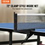 VEVOR Ping-Pong-Tisch, professionelles Tischtennisspiel, tragbarer MDF-Tischtennistisch für den Innenbereich, faltbarer Ping-Pong-Tisch mit Schnellklemmnetz und feststellbaren Rädern, einfacher Aufbau in 10 Minuten, 12 mm dicke Tischplatten