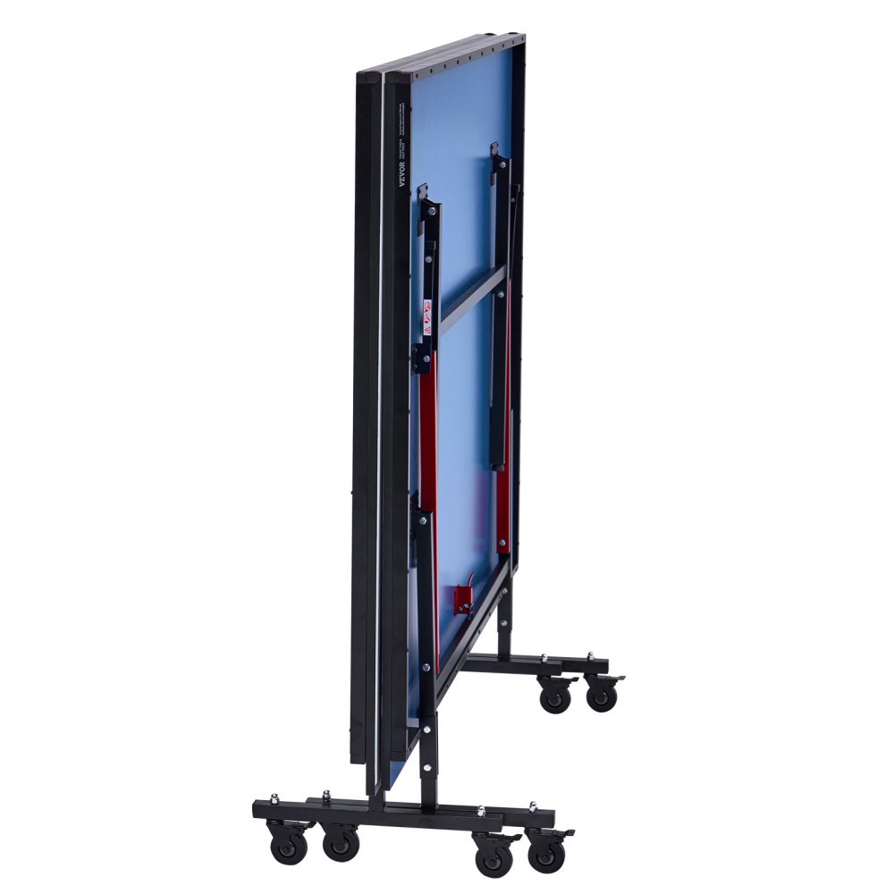 VEVOR Ping-Pong-Tisch, professionelles Tischtennisspiel, tragbarer MDF-Tischtennistisch für den Innenbereich, faltbarer Ping-Pong-Tisch mit Schnellklemmnetz und feststellbaren Rädern, einfacher Aufbau in 10 Minuten, 18 mm dicke Tischplatten