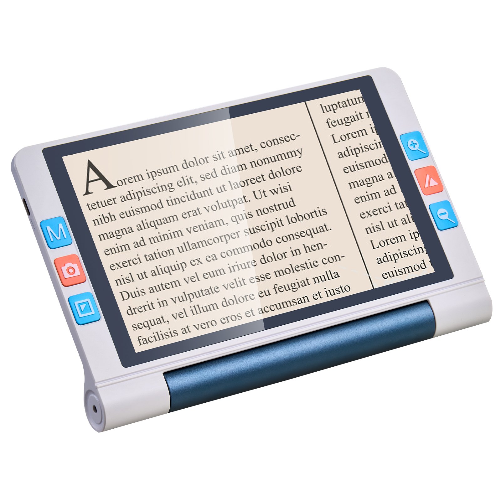 VEVOR Tragbare digitale Lupe, 8-Zoll-Touchscreen, elektronische Leselupe, Lesehilfe für Sehschwäche, 2- bis 20-facher Zoom, mit 13-MP-Autofokus-Objektiv, 26 Farbmodi, HDMI-Ausgang, 16 GB Speicher