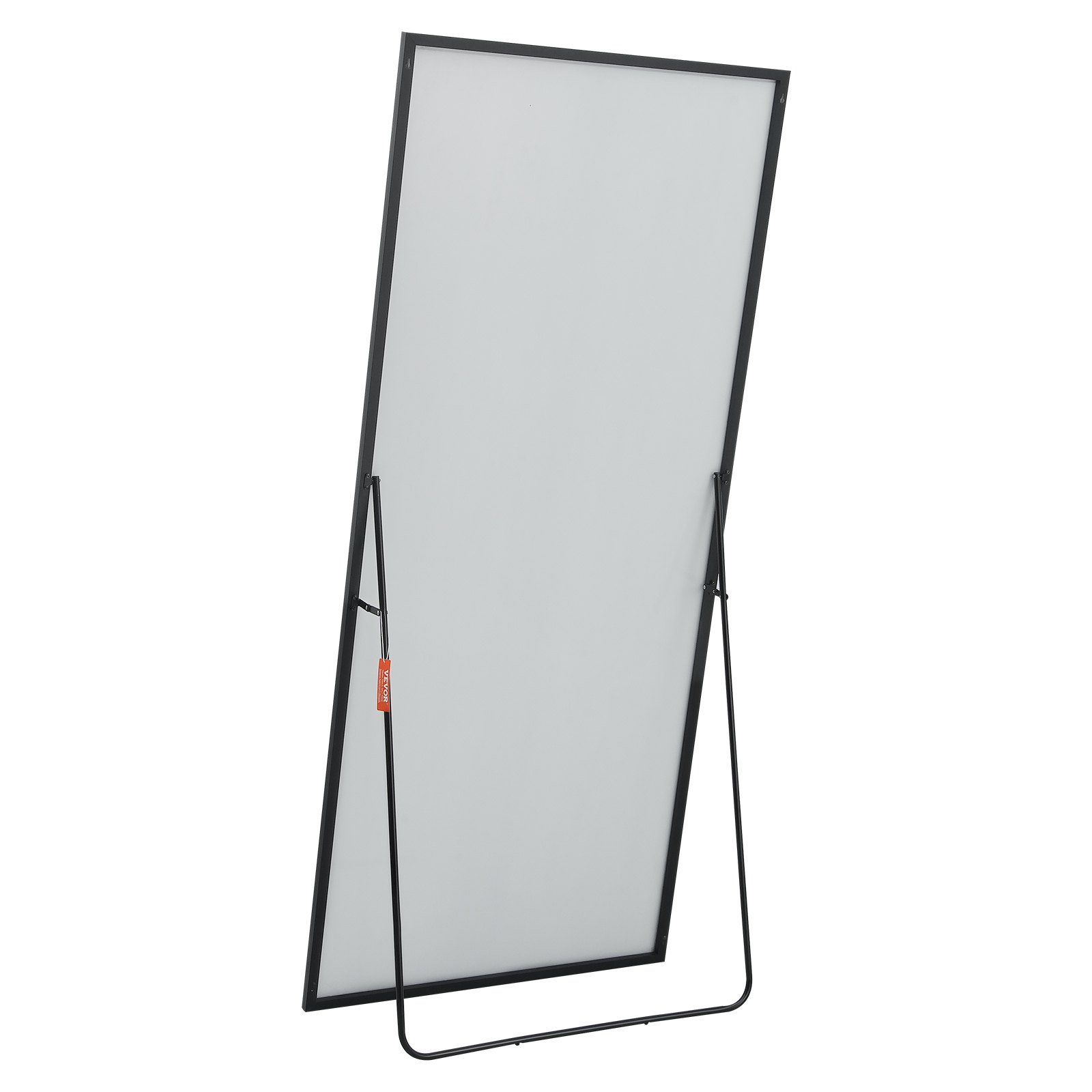 VEVOR Ganzkörperspiegel 180 x 78 cm Standspiegel aus gehärtetem Glas zum Aufhängen oder Anlehnen mit Ständer Rahmen aus Aluminiumlegierung, Ganzkörper-Ankleidespiegel für Wohnzimmer und Schlafzimmer