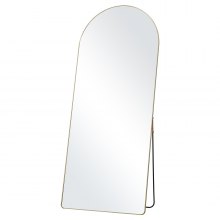 VEVOR Standspiegel Ganzkörperspiegel mit Ständer Wandspiegel 1800x760x20mm Gold