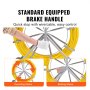 VEVOR Einziehband, 200 m, 5/16 Zoll, Duct Rodder Einziehband-Drahtzieher, Kabelführungsstange mit Rollenständer aus Stahl, 3 Zugköpfe, Angelwerkzeug für Wände & elektrische Leitungen, nicht leitfähig