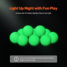 VEVOR Murmelbahn-Set 150-teiliges Murmellabyrinth-Baustein-Denkspiel, mit 10 im Dunkeln leuchtenden Murmeln + 40 Glasmurmeln, pädagogisches Lernrennbahn-MINT-Spielzeug, für Kinder ab 3 Jahren