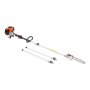 VEVOR Benzin-Hochentaster 43ccm Hubraum 2-Takt, Motorsäge mit rotierendem Kopf, Teleskopsäge mit 2,16-3,66 m ausziehbarer Stange, 25,4 cm Schwert, 850 ml Kraftstofftank, zum Baumschneiden
