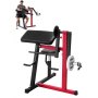 VEVOR Preacher Curl Bank, 2 in 1 Bizeps-Curlbank und Trizeps-Extension-Maschine, isolierte Bizeps-Station mit sitzendem Arm, Krafttrainingsbank, Trainingsgerät für das Heim-Fitnessstudio