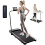 VEVOR Laufband Elektrisch Fitnessgerät Heimtrainer Griffstange 120kg 1-12km/h