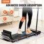 VEVOR Walking Pad Laufband unter den Schreibtisch, Laufband zum Arbeiten, klappbares Laufband mit 120 kg Tragkraft, tragbares 2 in 1 Pad mit 2,5 PS, Griffstange Fernbedienung LED-Anzeige 1-10 km/h