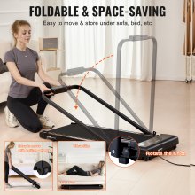 VEVOR Laufband Elektrisch Fitnessgerät Heimtrainer Griffstange 120kg 1-10km/h