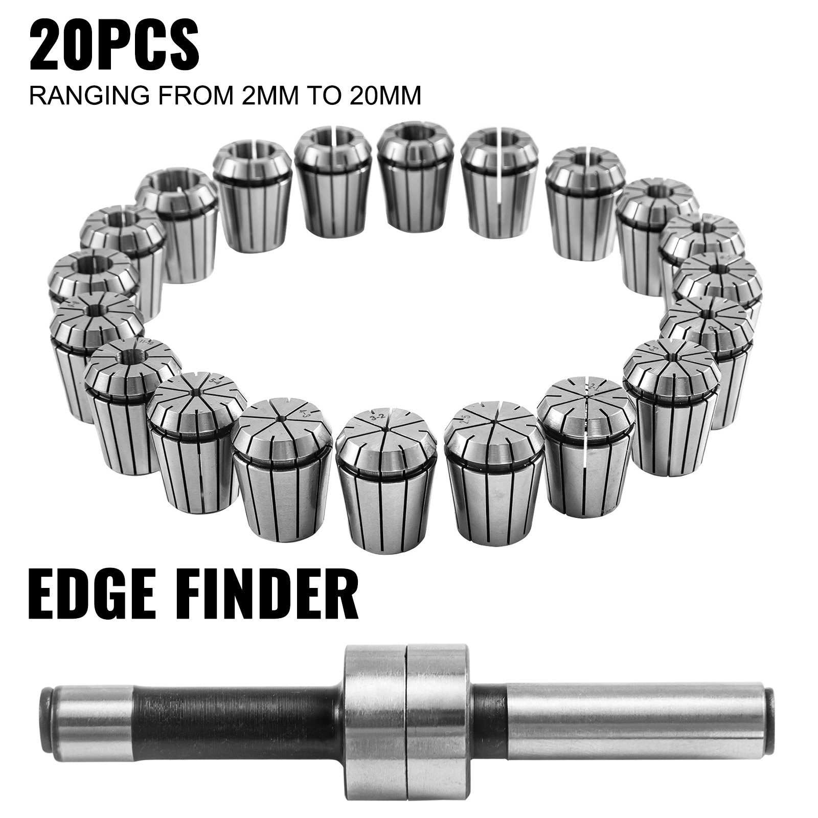 Vevor Spannzangen U 20 Stück Im Satz Er32 Federarbeitszangen 2-20 Mm 45# Stahl