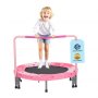 VEVOR Kindertrampolin Outdoor-Trampolin 91,44 cm faltbares Trampolin mit Griff, Rebounder-Trampolin Gartentrampolin für Kleinkinder, Geburtstagsgeschenk für Kinder ab 3 Jahren 100 kg belastbar Rot