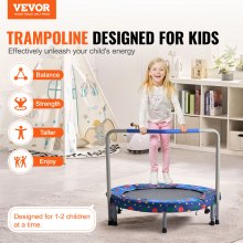 VEVOR Trampolin Faltbares Trampolin 100kg Rebounder-Trampolin 91,44 cm Blau