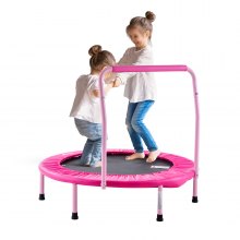 VEVOR Trampoline Faltbares Mini-Trampolin 100kg Rebounder-Trampolin 91,44cm Rosa