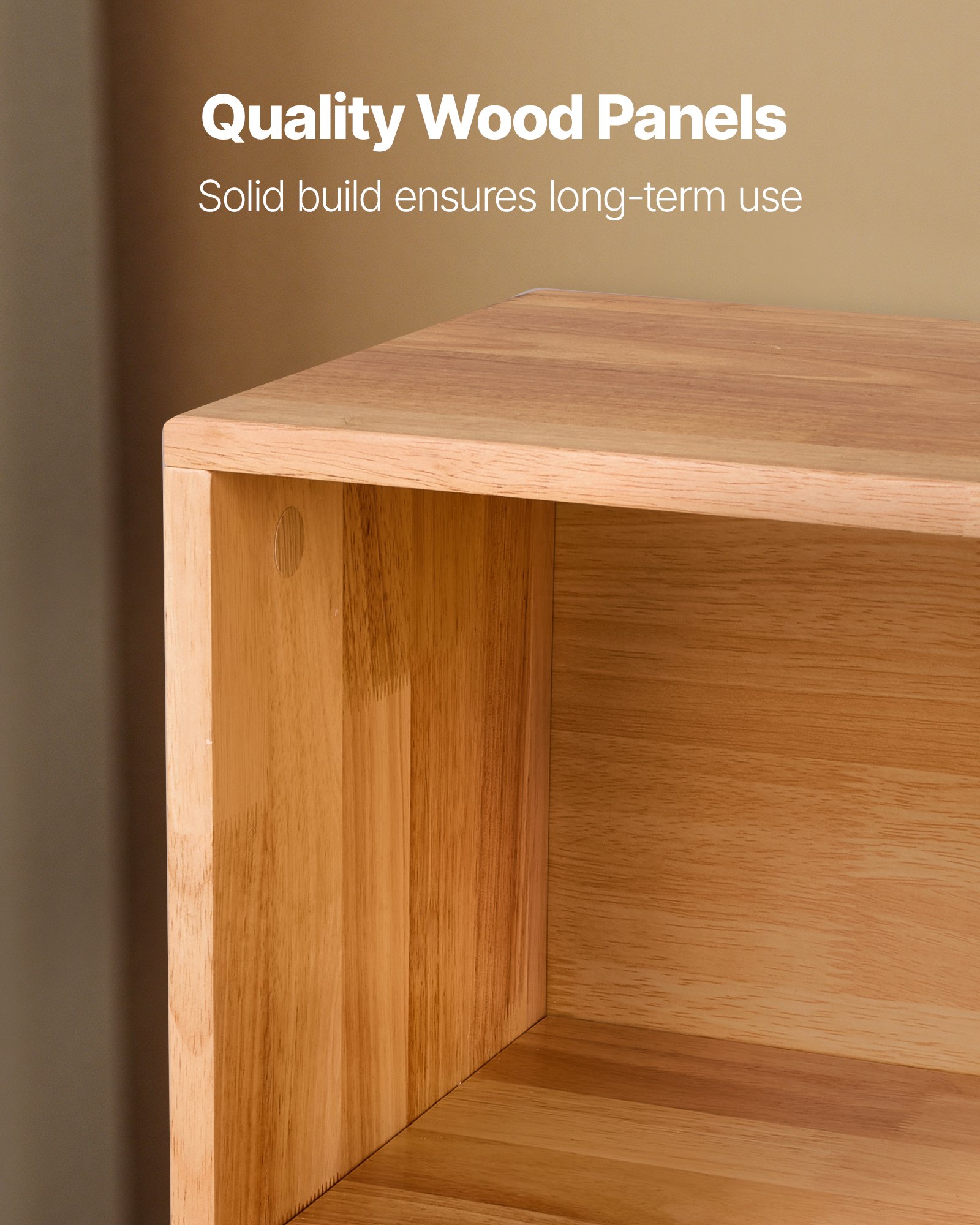 VEVOR Kinderregal Bücherregal (90 cm lang), Spielzeugschrank 2-stufig, Aufbewahrungsschrank für Spielzeug, Spielzeugregal für Schlafzimmer Kinderzimmer Wohnzimmer, Ausstellungsschrank Braun