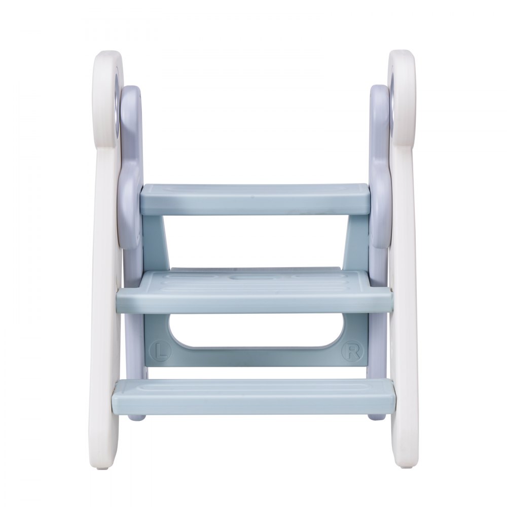 VEVOR Tritthocker Kinder 68kg Gewichtskapazität Trittschemel 490x420x600mm Hocker PE-Material Anti-Rutsch-Polster Badhocker 3 auf 2 Stufen Lernturm Klappbar Kinderschemel Trittschemel Kinderhocker
