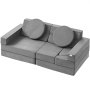 VEVOR Play Sofa, Children's Sofa, 15-in-1 Foam Children's Sofa, Multifunctional Mattress, Play Table, Puzzle Sofa, Foldable Children's Armchair, Educational Toy, Children's Armchair, Play Sofa, Cozy Corner