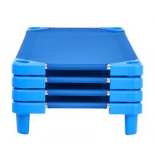 VEVOR Stapelbares Kinderbett Schlafbett Blau 4-tlg. 130x57x15cm Kinder-Liege